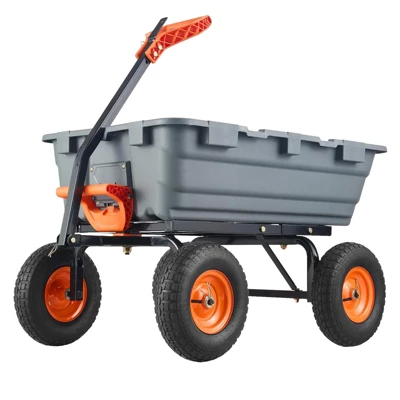 900 Lbs Garden Dump Cart With 10In Tires, Heavy Duty Poly Yard Cart With 180°Rotating Handle And Quick Release System, Utility ATV Trailer 12 900 Lbs Garden Dump Cart With 10In Tires, Heavy Duty Poly Yard Cart With 180°Rotating Handle And Quick Release System, Utility ATV Trailer - Image 10