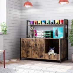 Cat Litter Box Enclosure Furniture, Hidden Litter Box Cabinet With Scratching Pad, Farmhouse Indoor Cat House 12 Cat Litter Box Enclosure Furniture, Hidden Litter Box Cabinet With Scratching Pad, Farmhouse Indoor Cat House -House Beautiful GUEST 83369b38 f7db 4c4e b19f 0d95119f046d