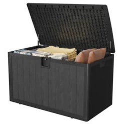 130 Gallon Large Resin Deck Box, Weatherproof Outdoor Storage Bin With Lid And Side Handles 16 130 Gallon Large Resin Deck Box, Weatherproof Outdoor Storage Bin With Lid And Side Handles -House Beautiful GUEST 839d3cd9 ef3d 4a4b 83f1 1c7d9e3af2a5