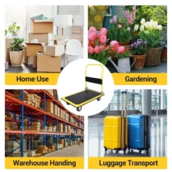 Heavy Duty Foldable Platform Hand Truck, Rolling Push Cart Dolly, Portable Moving Cart For Storage 14 Heavy Duty Foldable Platform Hand Truck, Rolling Push Cart Dolly, Portable Moving Cart For Storage -House Beautiful GUEST 84986819 9865 4468 bad1 c94d15076806