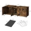 Double Cat Litter Box Enclosure 55.1",Hidden Litter Cabinet Furniture For 2 Cats With Rattan Doors 2 Double Cat Litter Box Enclosure 55.1",Hidden Litter Cabinet Furniture For 2 Cats With Rattan Doors -House Beautiful GUEST 84bd96e7 12d7 4bad a1c6 2b0088b20cb9
