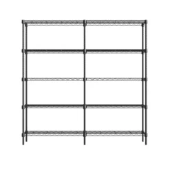 Heavy Duty 5-Shelf Metal Shelving Unit, Industrial Strength Metal Shelving, Adjustable Garage Shelving For Warehouses 17 Heavy Duty 5-Shelf Metal Shelving Unit, Industrial Strength Metal Shelving, Adjustable Garage Shelving For Warehouses -House Beautiful GUEST 876cc991 b79b 497d a694 264c0072b456