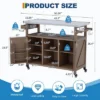 Outdoor Grill Cart With Storage Cabinet, Movable Outdoor Kitchen Island Prep Stand Station With Stainless Steel Tabletop -House Beautiful GUEST 876f53ba a83c 4451 beb7 b46b754a4105