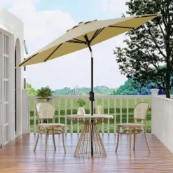Jojoka 10FT Patio Umbrella With 8 Sturdy Ribs,Table Umbrella With Push Button Tilt And Crank 19 Jojoka 10FT Patio Umbrella With 8 Sturdy Ribs,Table Umbrella With Push Button Tilt And Crank -House Beautiful GUEST 87ada0fd c35a 4fae 87bd c6699bcaf0b7