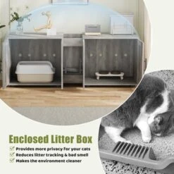 Cat Litter Box Enclosure For 2 Cats, Furniture With Double Room,Hidden Double Litter Box Enclosure Furniture 19 Cat Litter Box Enclosure For 2 Cats, Furniture With Double Room,Hidden Double Litter Box Enclosure Furniture -House Beautiful GUEST 881ab547 39ec 45ba 94e8 04244a29b369