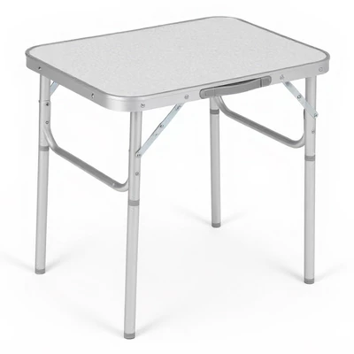 Small Folding Table, Adjustable Height Aluminum Frame Foldable Camping Table With Carrying Handle 10 Small Folding Table, Adjustable Height Aluminum Frame Foldable Camping Table With Carrying Handle - Image 8