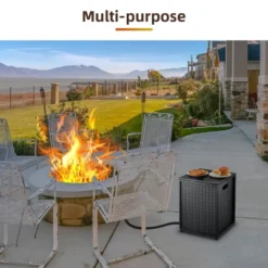 Propane Tank Cover Table, Hideaway Table For Gas Fire Pits, For 20 Lbs Propane Tank Outdoor Gas Tank -House Beautiful GUEST 88d308f7 a08a 4afc 8495 2477a5c4b7fa