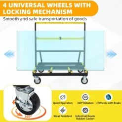 Folding Drywall Cart, Heavy Duty 2200 Lbs Panel Dolly With Extended Deck, Adjustable Casters, Sheetrock Handling Truck -House Beautiful GUEST 8b6bbee0 08f3 4629 a2ea a6e615f4f84f