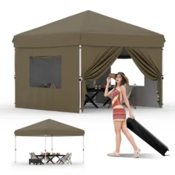 10x10FT Instant Pop-Up Canopy Tent With 4 Removable Side Walls – Commercial-Grade Outdoor Shelter System For Events, Black 24 10x10FT Instant Pop-Up Canopy Tent With 4 Removable Side Walls – Commercial-Grade Outdoor Shelter System For Events, Black -House Beautiful GUEST 8d421765 538d 49a3 8f77 c639c1235c3f