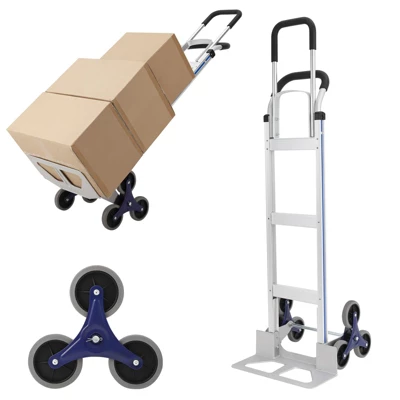 Convertible Hand Truck Dolly, Heavy Duty Folding Utility Cart, Pneumatic Tires For Warehouse, Aluminum 11 Convertible Hand Truck Dolly, Heavy Duty Folding Utility Cart, Pneumatic Tires For Warehouse, Aluminum - Image 9