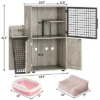 41.9'' H Cat Litter Box Enclosure With Platform, Double Layer Hidden Cat Furniture - Modern Multi-Level Indoor House With Ladder -House Beautiful GUEST 8e958dc2 8cc0 4025 9725 95bd9fdeba30 1