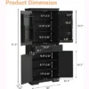 Jojoka Tall Cabinet With Drawer,6 Doors And Adjustable Shelves,Kitchen Pantry Storage Cabinet For Dining Room 1 Jojoka Tall Cabinet With Drawer,6 Doors And Adjustable Shelves,Kitchen Pantry Storage Cabinet For Dining Room -House Beautiful GUEST 8f98690a 77c5 4c12 a52e 274dc1d4615e