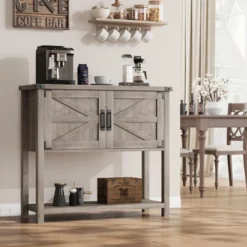 Farmhouse Entryway Table With 2-Door, Wood Console Table With Storage, Coffee Bar Cabinet, Sofa Tables Buffet Sideboard For Kitchen 14 Farmhouse Entryway Table With 2-Door, Wood Console Table With Storage, Coffee Bar Cabinet, Sofa Tables Buffet Sideboard For Kitchen -House Beautiful GUEST 90a45f12 1a16 4964 988d e7ce0d1922cd
