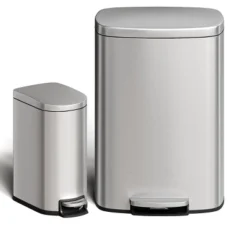 13.2 Gal & 2.6 Gal Stainless Steel Trash Can Combo Set – Rustproof Step-On Kitchen And Bathroom Garbage Bins, Silver 22 13.2 Gal & 2.6 Gal Stainless Steel Trash Can Combo Set – Rustproof Step-On Kitchen And Bathroom Garbage Bins, Silver -House Beautiful GUEST 90e6ce5c 8718 42c0 bd2c dd58ba9f3ca3