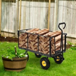 1100 Lbs Steel Garden Cart, Heavy Duty Metal Garden Wagon With 10" Wheels, All-Terrain Wagon With 180° Rotating Handle & Removable Sides 20 1100 Lbs Steel Garden Cart, Heavy Duty Metal Garden Wagon With 10" Wheels, All-Terrain Wagon With 180° Rotating Handle & Removable Sides -House Beautiful GUEST 9198c26c f114 4ad1 9df7 905645be70f5