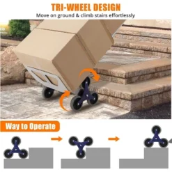 Heavy Duty 2-in-1 Aluminum Hand Truck With Stair Climbing Triangle Wheels – 650 Lb Capacity Convertible Dolly With Dual Handles 10 Heavy Duty 2-in-1 Aluminum Hand Truck With Stair Climbing Triangle Wheels – 650 Lb Capacity Convertible Dolly With Dual Handles -House Beautiful GUEST 920cb4a0 4baf 4611 8920 7962ee7f72f5