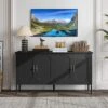 Large Sideboard Cabinet, 59" Modern Credenza Buffet Table Coffee Bar Wine Bar, Storage Cabinet With Adjustable Shelves