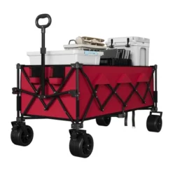 Collapsible Utility Wagon Cart With All Terrain Wheels, Heavy Duty Foldable Wagon, 460 Lb Capacity, Portable For Beach Camping 19 Collapsible Utility Wagon Cart With All Terrain Wheels, Heavy Duty Foldable Wagon, 460 Lb Capacity, Portable For Beach Camping -House Beautiful GUEST 944a86b6 54f4 4a00 bcd2 88b64749081d