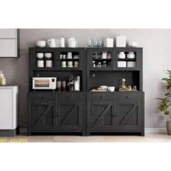 Multi-Functional Kitchen Pantry Cabinet With Microwave Stand & Coffee Bar -House Beautiful GUEST 95b74c10 8731 44b8 ba5f 6b13198d2774