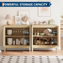 Small Fluted Sideboard Cabinet With Storage, 32" Modern Sideboard Buffet Storage Console Table, Mid Century 2 Doors Accent Cabinet With Doors 13 Small Fluted Sideboard Cabinet With Storage, 32" Modern Sideboard Buffet Storage Console Table, Mid Century 2 Doors Accent Cabinet With Doors -House Beautiful GUEST 962326d8 ab09 4ad9 8b7e 75bce1253e68