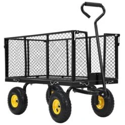 Garden Wagon Cart, Duty Steel Yard Cart With Removable Sides, All Terrain Tires, Utility Wagon For Lawn Farm 17 Garden Wagon Cart, Duty Steel Yard Cart With Removable Sides, All Terrain Tires, Utility Wagon For Lawn Farm -House Beautiful GUEST 96c1bcab 9526 4da1 b212 e95be973bed4