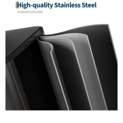 Gallon Dual Compartment Kitchen Trash Cans, Stainless Steel Step Trash Can With Soft-Close Lid -House Beautiful GUEST 9717adc1 920e 475a 9d0c 4e6079356831