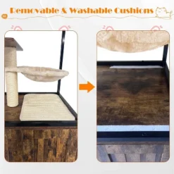 Jojoka Pet Litter Box Enclosure, Hidden Cat House Furniture With Metal Frame, Cat Tower With Storage, Barn Door, And Wheels 11 Jojoka Pet Litter Box Enclosure, Hidden Cat House Furniture With Metal Frame, Cat Tower With Storage, Barn Door, And Wheels -House Beautiful GUEST 97e7122e 877a 45db 9aff 63e1a258c9e1