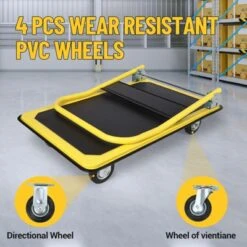 Heavy Duty Foldable Platform Hand Truck, Rolling Push Cart Dolly, Portable Moving Cart For Storage 11 Heavy Duty Foldable Platform Hand Truck, Rolling Push Cart Dolly, Portable Moving Cart For Storage -House Beautiful GUEST 97e82eb3 b714 4d44 87e9 ce337b5fc91e