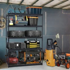 Heavy Duty 5-Tier Storage Shelves – Metal Utility Rack With Adjustable Shelves, 2500 Lbs Capacity, 48" W X 18" D X 72" H, Organizer -House Beautiful GUEST 98ca6c22 ee6d 4748 a0f7 61edc7b97e8c