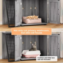 Modern Double Layer Hidden Litter Box Enclosure With Platform,Villa Cabinet With Ladder, Cat Washroom 17 Modern Double Layer Hidden Litter Box Enclosure With Platform,Villa Cabinet With Ladder, Cat Washroom -House Beautiful GUEST 995606ab f452 4071 a169 46d55b04f8ec