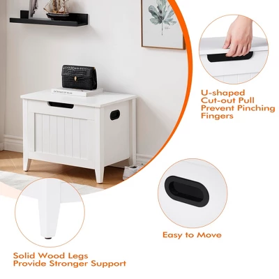 Storage Chest, Storage Trunk With Safety Hinge, Storage Bench, Wooden Storage Organizer 6 Storage Chest, Storage Trunk With Safety Hinge, Storage Bench, Wooden Storage Organizer - Image 4