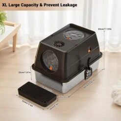 Large Stainless Steel Enclosed Cat Litter Box With Lid, Metal Kitty Litter Box With Flip Cover, Removable Top And Litter Scooper 14 Large Stainless Steel Enclosed Cat Litter Box With Lid, Metal Kitty Litter Box With Flip Cover, Removable Top And Litter Scooper -House Beautiful GUEST 9ac7a51a 64b6 4d21 91af ff0fc6d11614