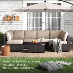 7-Piece Wicker Patio Sofa Set, Outdoor Sectional Couches With Coffee Table And Cushions For Garden And Porch 21 7-Piece Wicker Patio Sofa Set, Outdoor Sectional Couches With Coffee Table And Cushions For Garden And Porch -House Beautiful GUEST 9ad9d8bf f1aa 4d90 acdc 24f18ae74ff6