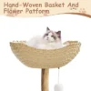 Modern Cat Tree Tower 46-Inch - Solid Wood & Rattan, Cat Tree For Large Cat, Stable Wide Base, Multifunctional Cozy Plush Cat Perches 1 Modern Cat Tree Tower 46-Inch - Solid Wood & Rattan, Cat Tree For Large Cat, Stable Wide Base, Multifunctional Cozy Plush Cat Perches -House Beautiful GUEST 9cf88a01 8b3a 4e72 8c03 4db907da4d38