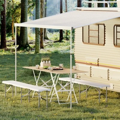 Portable Folding Bench 6 Foot, Plastic Foldable Bench HDPE BenchTop With Carrying Handle For Outdoor Picnic Camping Party Sports Activities 9 Portable Folding Bench 6 Foot, Plastic Foldable Bench HDPE BenchTop With Carrying Handle For Outdoor Picnic Camping Party Sports Activities - Image 7