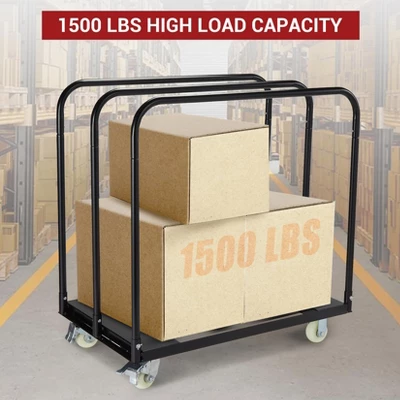 Drywall Cart Steel Panel Truck – Heavy Duty Platform Cart With 1500 Lbs Capacity, Utility Tool Cart With 4-Inch Silent Wheels 7 Drywall Cart Steel Panel Truck – Heavy Duty Platform Cart With 1500 Lbs Capacity, Utility Tool Cart With 4-Inch Silent Wheels - Image 5