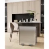 2x8 Gallon (30L) Stainless Steel Dual Compartment Trash Can, Step On Pedal, Soft Close Lid, Brushed Finish, Silver For Kitchen Recycling 2 2x8 Gallon (30L) Stainless Steel Dual Compartment Trash Can, Step On Pedal, Soft Close Lid, Brushed Finish, Silver For Kitchen Recycling -House Beautiful GUEST 9eacad55 fc5b 4186 a267 7c4378dac3a2