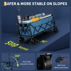 Collapsible Utility Wagon Cart With All Terrain Wheels, Heavy Duty Foldable Wagon, 460 Lb Capacity, Portable For Beach Camping 16 Collapsible Utility Wagon Cart With All Terrain Wheels, Heavy Duty Foldable Wagon, 460 Lb Capacity, Portable For Beach Camping -House Beautiful GUEST 9f00562e eeaf 4572 8fcb 1d4a620a40cd
