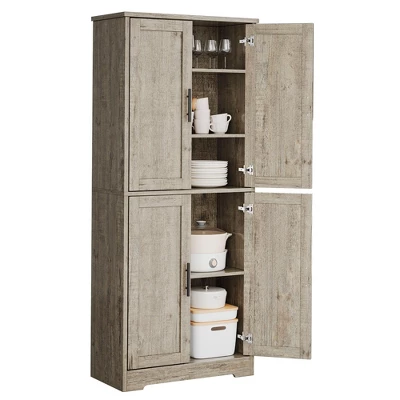 Pantry Cabinet,70" Tall Kitchen Pantry Cabinet With Doors And Adjustable Shelves, Freestanding Cupboard, Tall Storage Cabinet For Bathroom 13 Pantry Cabinet,70" Tall Kitchen Pantry Cabinet With Doors And Adjustable Shelves, Freestanding Cupboard, Tall Storage Cabinet For Bathroom - Image 11