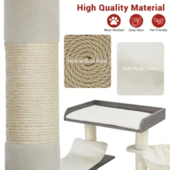 Cat Tree With Toy, Cat Tower Condo For Indoor Cats Features Scratching Post 15 Cat Tree With Toy, Cat Tower Condo For Indoor Cats Features Scratching Post -House Beautiful GUEST a1919f72 3c20 4cf8 9725 03b79a78a9a1