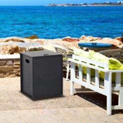 Propane Tank Cover Table, Hideaway Table For Gas Fire Pits, For 20 Lbs Propane Tank Outdoor Gas Tank -House Beautiful GUEST a1c51351 f2b1 48d6 b8ab d6cf4dc66f19