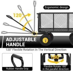 Heavy Duty Steel Garden Wagon Pullable Cart With 180¡ã Rotating Handle And Removable Sides For Farm 13 Heavy Duty Steel Garden Wagon Pullable Cart With 180¡ã Rotating Handle And Removable Sides For Farm -House Beautiful GUEST a5e32399 2434 4fd0 8fe1 e6b6fce44a06