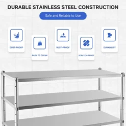 Stainless Steel Shelving Adjustable Shelf Storage Unit Stainless Steel Heavy Duty Shelving 14 Stainless Steel Shelving Adjustable Shelf Storage Unit Stainless Steel Heavy Duty Shelving -House Beautiful GUEST a6b1195d 7814 4ee6 99af e587f3ed6a1d