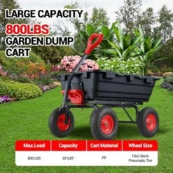 900 Lbs Garden Dump Cart With 10In Tires, Heavy Duty Poly Yard Cart With 180°Rotating Handle And Quick Release System, Utility ATV Trailer 15 900 Lbs Garden Dump Cart With 10In Tires, Heavy Duty Poly Yard Cart With 180°Rotating Handle And Quick Release System, Utility ATV Trailer -House Beautiful GUEST a7520636 11d3 4c11 8c38 f98280b99ed8
