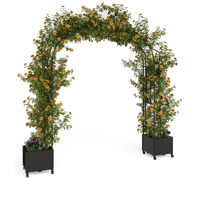Garden Arch Trellis For Outdoor Climbing Plants, Climbing Plant Trellis Arch,Metal Wedding Arbor For Plants 10 Garden Arch Trellis For Outdoor Climbing Plants, Climbing Plant Trellis Arch,Metal Wedding Arbor For Plants - Image 8
