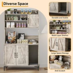 Large Cat Litter Box Enclosure Furniture - Farmhouse Style Pet House With 3 Open Shelves, Storage Cabinet & Scratch Pad - Modern Wood End Table 13 Large Cat Litter Box Enclosure Furniture - Farmhouse Style Pet House With 3 Open Shelves, Storage Cabinet & Scratch Pad - Modern Wood End Table -House Beautiful GUEST a94174e6 a0a1 4ba7 a94a ee19382fd786