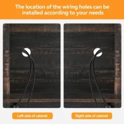 Farmhouse Coffee Bar Cabinet, Sliding Barn Doors Wine Bar Cabinet With Storage Shelves -House Beautiful GUEST aa43e873 10eb 4df1 a5ca be1157952176