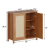 Farmhouse Kitchen Sideboard Buffet Storage Cabinet With Rattan Decorated Doors, Cupboard Console Table Wood Buffet Cabinet With Adjustable Shelves -House Beautiful GUEST ab156d01 3aa8 4770 ab30 fdd21fe8b820