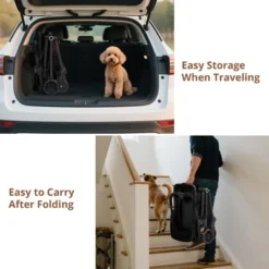 Foldable 4-Wheel Pet Stroller For Dogs & Cats - Lightweight Travel Carrier For Small To Medium Pets, 360° Swivel Front Wheels, Foot Brake 14 Foldable 4-Wheel Pet Stroller For Dogs & Cats - Lightweight Travel Carrier For Small To Medium Pets, 360° Swivel Front Wheels, Foot Brake -House Beautiful GUEST ab183798 6fe6 4726 976d 2d8ee0d0fd58