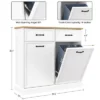 Trash Cabinet Tilt Out, Hidden Trash Can Cabinet 10 Gallon Storage Holder, Freestanding Pet-Proof Garbage Can Cabinet -House Beautiful GUEST ab4b475b 2e7f 47f4 9fd0 eccb78655a9f